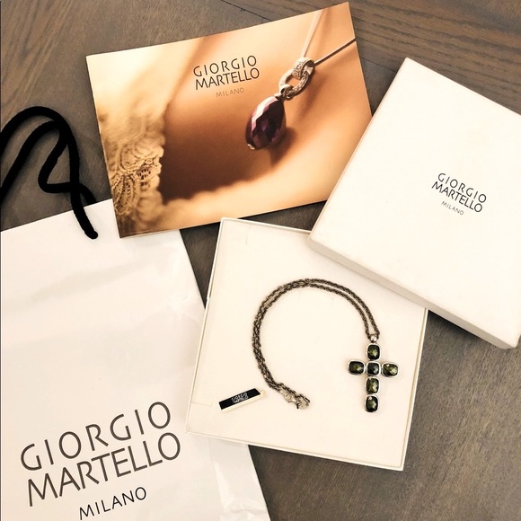 Giorgio Martello 925 Sterling Silver Cross & Chain - Picture 4 of 5